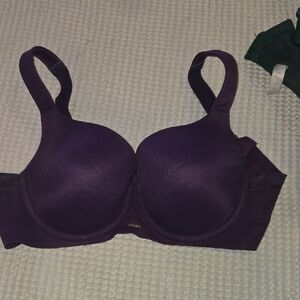 Cacique Lightly Lined Balconette Deep Purple Bra